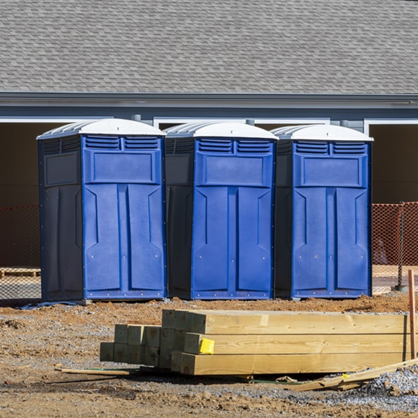 how often are the porta potties cleaned and serviced during a rental period in Mesquite NM